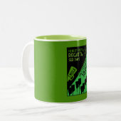 Britse rivier Thames Regatta Tweekleurige Koffiemok (Voorkant links)