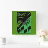 Britse rivier Thames Regatta Vierkante Klok (Huis)