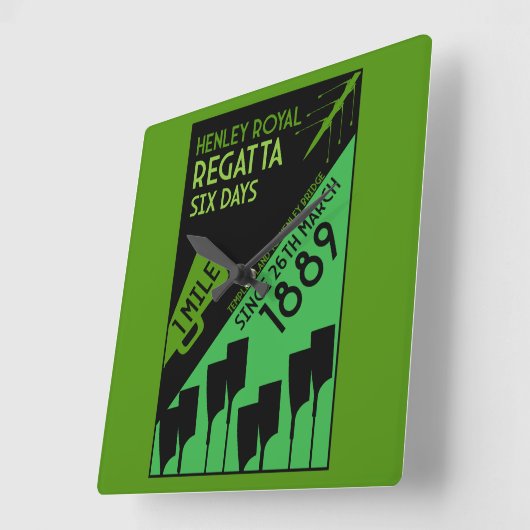 Britse rivier Thames Regatta Vierkante Klok (Hoek)