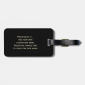  Britse rode honebox Bagagelabel (Achterkant horizontaal)