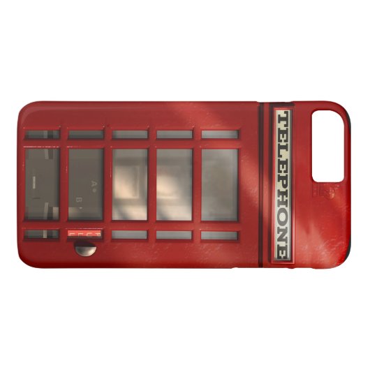 Britse rode telefooncel Case-Mate iPhone Case (Achterkant (Horizontaal))