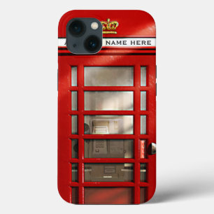 Britse Rode Telefooncel Gepersonaliseerd iPhone 13 Hoesje