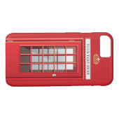 Britse rode telefoondoos Aangepaste naam Case-Mate iPhone Case (Achterkant (Horizontaal))