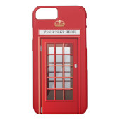 Britse rode telefoondoos Aangepaste naam Case-Mate iPhone Case (Achterkant)