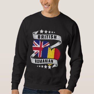Britse Roemeense vlag HalfBritse halve Roemeense E Trui
