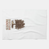 Britse Roots Family Tree Theedoek Keukenhanddoek (Horizontaal)