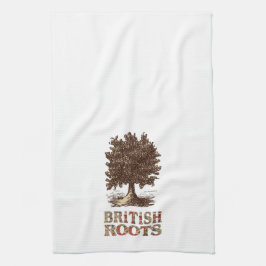 Britse Roots Family Tree Theedoek Keukenhanddoek