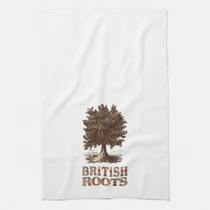 Britse Roots Family Tree Theedoek Keukenhanddoek