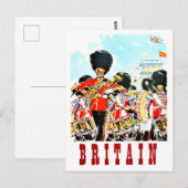 Britse Royal Guards vintage-Briefkaart Briefkaart (Voorkant / Achterkant)