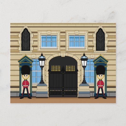 Britse Royal Palace Guards Briefkaart (Voorkant)