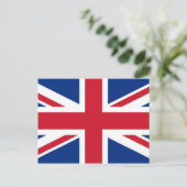 Britse Royal Union Jack Flag Briefkaart (Staand voorkant)