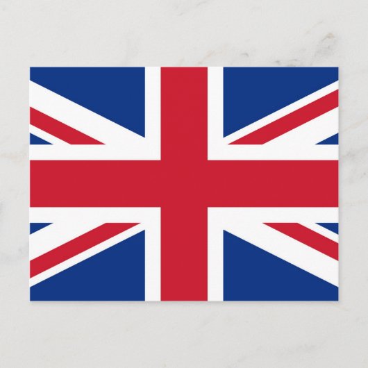 Britse Royal Union Jack Flag Briefkaart (Voorkant)