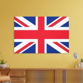 Britse Royal Union Jack Flag Canvas Afdruk (Insitu (Woonkamer))