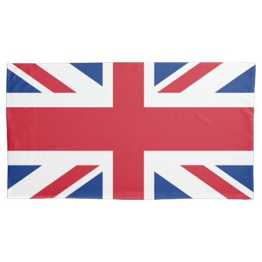 Britse Royal Union Jack Flag Kussensloop (Voorkant-Links)
