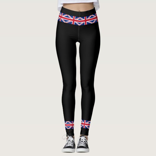 Britse Royal Union Jack Flag Leggings (Voorkant)