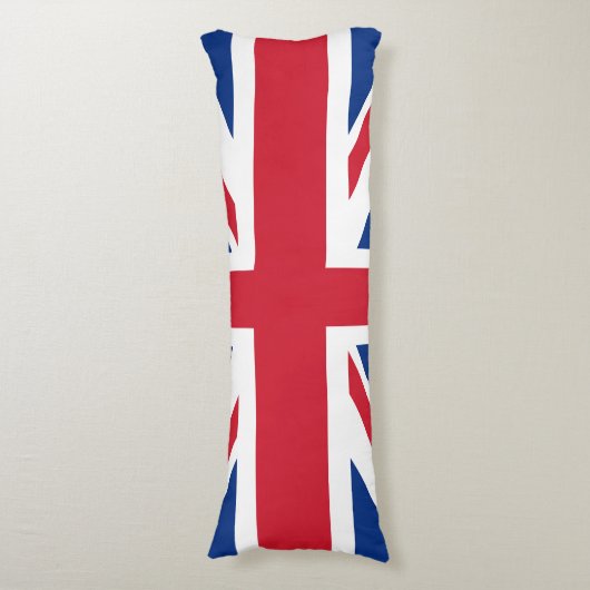 Britse Royal Union Jack Flag Lichaamskussen (Voorkant Verticaal)