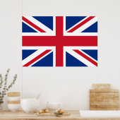 Britse Royal Union Jack Flag Poster (Keuken)