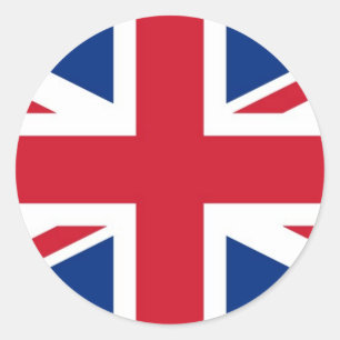 Britse Royal Union Jack Flag Ronde Sticker