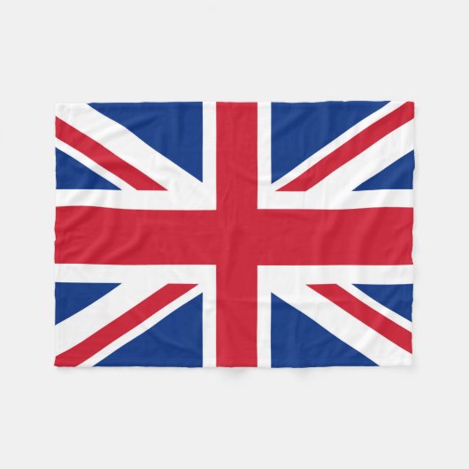 Britse Royal Union Jack Flag small Fleece Deken (Voorkant (Horizontaal))