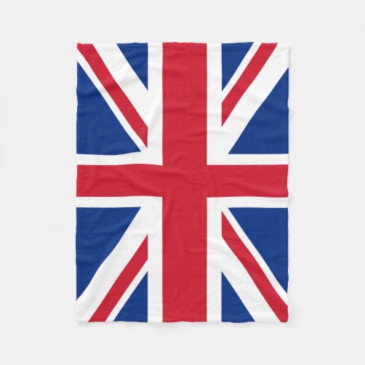 Britse Royal Union Jack Flag small Fleece Deken (Voorkant)