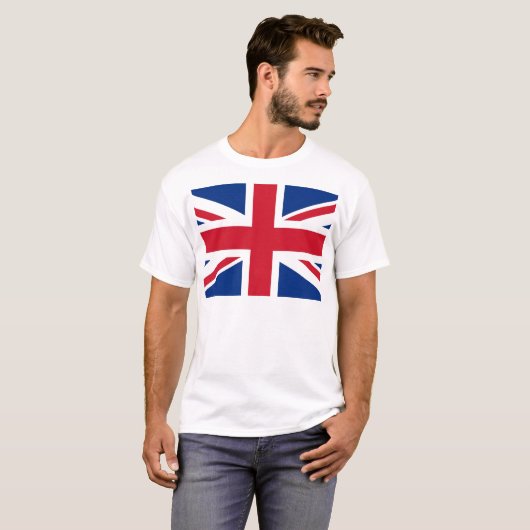 Britse Royal Union Jack Flag T-shirt (Voorkant volledig)