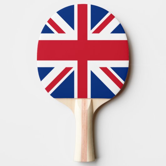 Britse Royal Union Jack Flag Tafeltennisbatje (Achterkant)