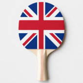 Britse Royal Union Jack Flag Tafeltennisbatje (Voorkant)