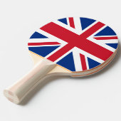 Britse Royal Union Jack Flag Tafeltennisbatje (Voorkant Gekanteld)