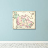 Britse, Russische en Deense bezit Canvas Afdruk (Insitu (Houten vloer))