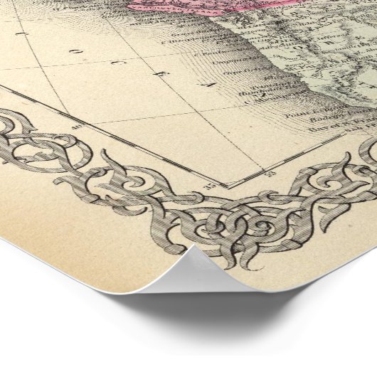 Britse, Russische en Deense bezit Poster (Hoek)