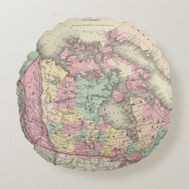 Britse, Russische en Deense bezit Rond Kussen (Voorkant)