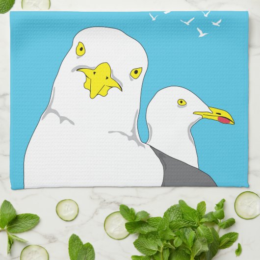 Britse Seaside Devon en Cornwall Souvenir Theedoek (Gevouwen)