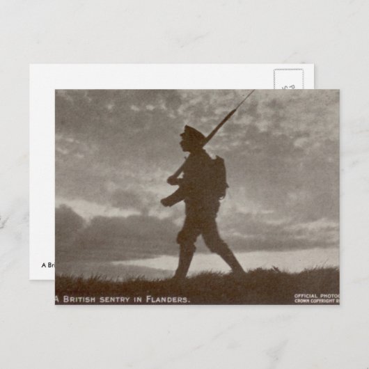 Britse Sentry Briefkaart (Voorkant / Achterkant)