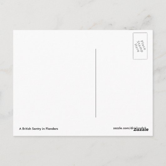 Britse Sentry Briefkaart (Achterkant)