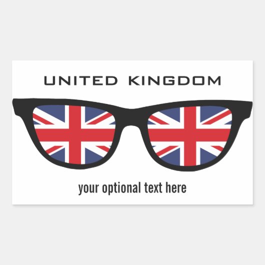 Britse Shades aangepaste stickers (Voorkant)