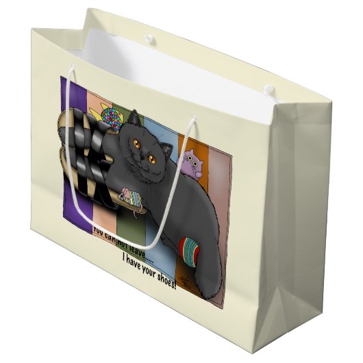 Britse Shorthair Cat Sandalen Grappig Schattige Groot Cadeauzakje (Voorkant Gekanteld)