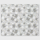 Britse Shorthair Waterverf Wrapping Paper Cadeaupapier (Vlak)