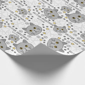 Britse Shorthair Waterverf Wrapping Paper Cadeaupapier (Hoek)