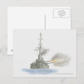 Britse slagcruiser briefkaart (Voorkant / Achterkant)