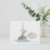 Britse slagcruiser briefkaart (Staand voorkant)