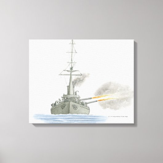 Britse slagcruiser canvas afdruk (Voorkant)