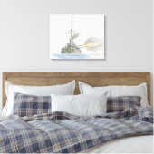 Britse slagcruiser canvas afdruk (Insitu (Slaapkamer))