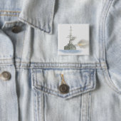 Britse slagcruiser vierkante button 5,1 cm (In situ)