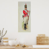 Britse soldaat in Napoleonic Times Poster (Keuken)
