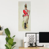 Britse soldaat in Napoleonic Times Poster (Thuiskantoor)