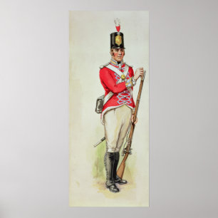 Britse soldaat in Napoleonic Times Poster