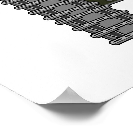 Britse soldaten en Poster van de tank (Hoek)