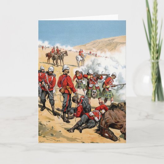 Britse soldaten van de 19e eeuw kaart (Voorkant)