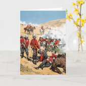 Britse soldaten van de 19e eeuw kaart (Gele Bloem)