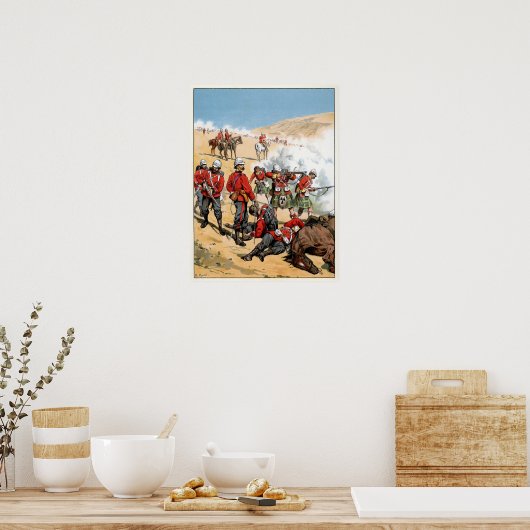 Britse soldaten van de 19e eeuw poster (Keuken)